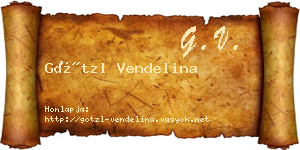 Götzl Vendelina névjegykártya